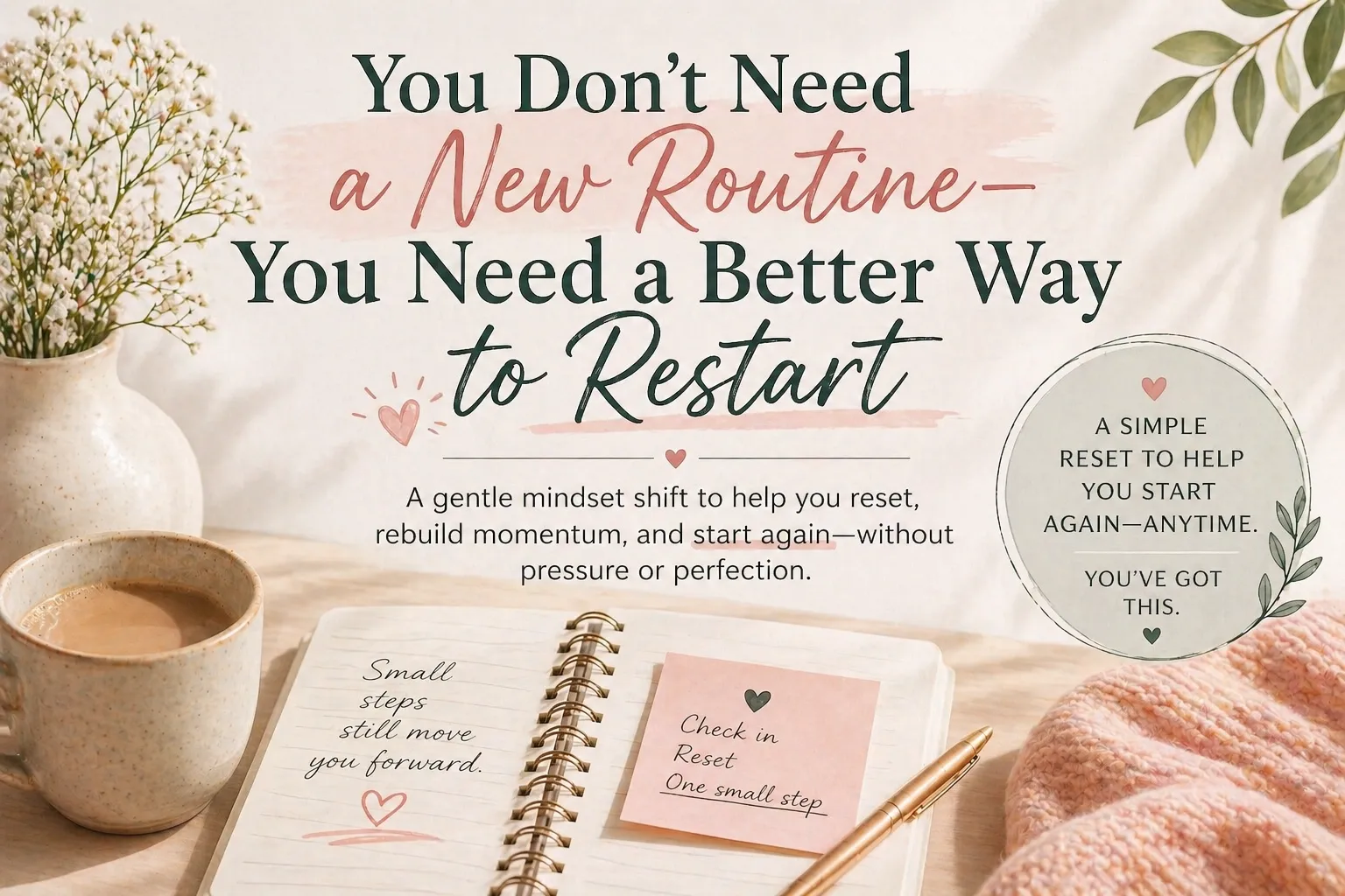 You Don’t Need a New Routine — You Need a Better Way to Restart